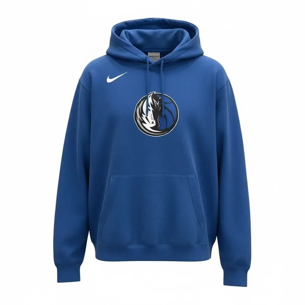 Vintage Nike NBA Dallas Mavericks Blue Hoodie Sweatshirt XL